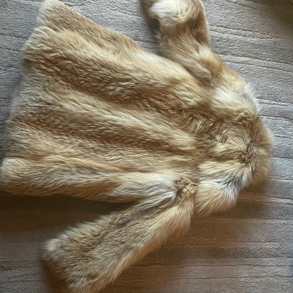 Genuine fox fur coat